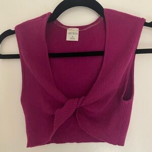 Pink crop top